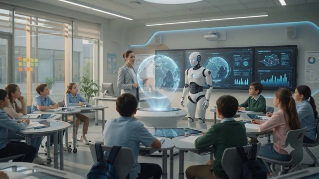 Roboty humanoidalne z AI w edukacji