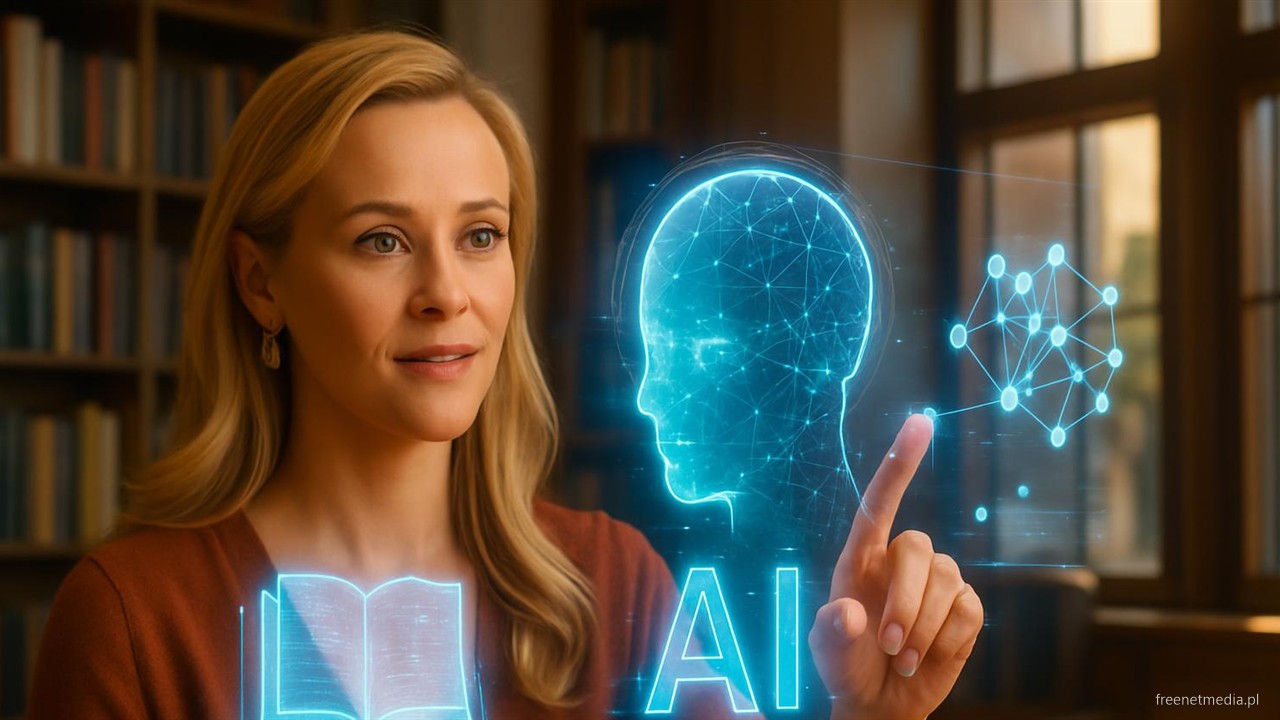 Reese Witherspoon uczy się AI od autorów książek
